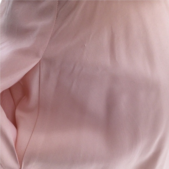 Vintage Liz Claiborne 100% Silk Pink Button Down Long Sleeve Shirt Dress - Picture 2 of 16